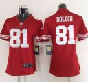 nike women nfl san francisco 49ers #81 boldin red jerseys