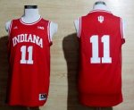 ncaa Hoosiers #11 Isiah Thomas Red jerseys [10 Patch Basketball]