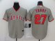 Men's Los Angeles Angels #27 Mike Trout Gray 2020 Stitched Baseball Jersey