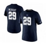 nike nfl dallas cowboys #29 demarco murray player pride name number t-shirt blue