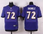 nike baltimore ravens #72 osemele purple elite jerseys