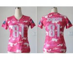 nike women nfl detroit lions #81 calvin johnson pink [fashion ca