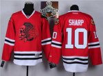 NHL Chicago Blackhawks #10 Patrick Sharp Red(Red Skull) 2014 Sta