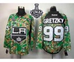 nhl los angeles kings #99 gretzky camo [2014 stanley cup][patch