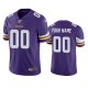 Minnesota Vikings Custom Purple 100th Season Vapor Limited Jersey
