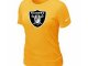 Women Okaland Raiders Yellow T-Shirts