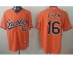 mlb baltimore orioles #16 chen orange jerseys