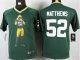 nike youth nfl green bay packers #52 matthews green jerseys [por