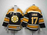 youth nhl boston bruins #17 lucic black-yellow [pullover hooded