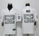 Men's Oakland Raiders #52 Khalil Mack White New Color Rush Limited Nike NFL Jerseys