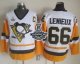 Men Pittsburgh Penguins #66 Mario Lemieux White Black CCM Throwback 2017 Stanley Cup Finals Champions Stitched NHL Jersey