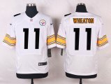 nike pittsburgh steelers #11 wheaton white elite jerseys