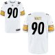 Men NFL Pittsburgh Steelers #90 T.J. Watt Nike White 2017 Draft Pick Elite Jersey