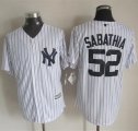 mlb jerseys New York Yankees #52 Sabathia White Strip New Cool B