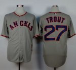 mlb jerseys Los Angeles Angels #27 Trout Grey 1965 Turn Back Th