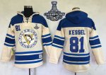 men nhl pittsburgh penguins #81 phil kessel cream sawyer hooded sweatshirt 2017 stanley cup finals champions stitched nhl jersey