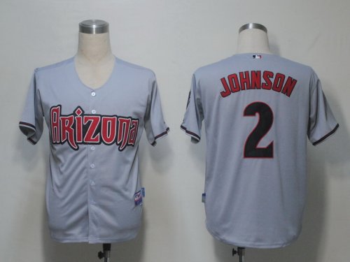Baseball Jerseys arizona diamondbacks #2 johnson grey(cool base)