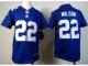 nike youth nfl new york giants #22 wilson blue jerseys