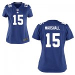 Women NFL New York Giants #15 Brandon Marshall Nike Blue Game jerseys