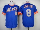 mlb new york mets #8 carter blue m&n 1983 jerseys