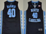 Men's North Carolina Tar Heels #40 Harrison Barnes 2016 Black Swingman College Basketball Jersey