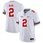 Men #2 Chris Olave Ohio State Buckeyes College Football Jerseys Sale White