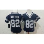 toddlers nike nfl dallas cowboys #82 witten blue jerseys