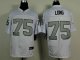 nike nfl oakland raiders #75 howie long elite white [number silv