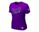 Women Kansas City Royals Purple Nike Short Sleeve Practice T-Shi