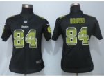 Women New Nike Pittsburgh Steelers #84 Brown Black Strobe Jersey