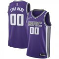 Men Basketball Sacramento Kings #00 Purple Swingman Custom Jersey