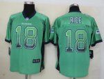 nike nfl seattle seahawks #18 rice green [elite drift fashion]