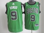 nba boston celtics #9 rondo green (black number)[revolution 30 s