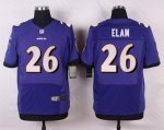 nike baltimore ravens #26 elam purple elite jerseys