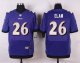 nike baltimore ravens #26 elam purple elite jerseys