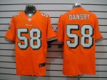 nike nfl miami dolphins #58 dansby elite orange jerseys