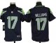 nike youth nfl seattle seahawks #17 williams blue jerseys
