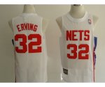 nba new jersey nets #32 julius erving white jerseys