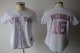 women Baseball Jerseys boston red sox #15 pedroia white[pink num