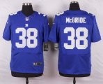 nike new york giants #38 McBride blue elite jerseys