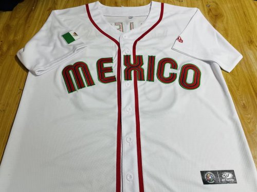 Custom White Mexico Baseball 2023 World Baseball Classic Replica Jersey