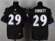 nike nfl baltimore ravens #29 forsett elite black jerseys
