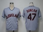 MLB Jerseys Cleveland Indians 47 Duncan Grey Cool Base