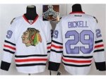 NHL Chicago Blackhawks #29 Bickell white purple number 2015 Stan