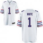 Men's NFL Buffalo Bills #1 Tre'Davious White Nike White 2017 Draft Pick Game Jersey