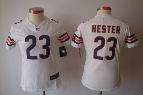 nike women nfl chicago bears #23 hester white jerseys [nike limi