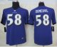 nike youth nfl baltimore ravens #58 dumervil purple jerseys