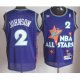 nba 95 all star #2 johnson purple jerseys