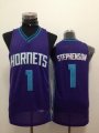 nba Charlotte Hornets #1 stephenson purple jerseys [revolution 3