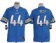 nike nfl detroit lions #44 jahvid best blue jerseys [game]